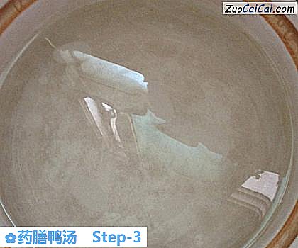 药膳鸭汤做法第三步骤
