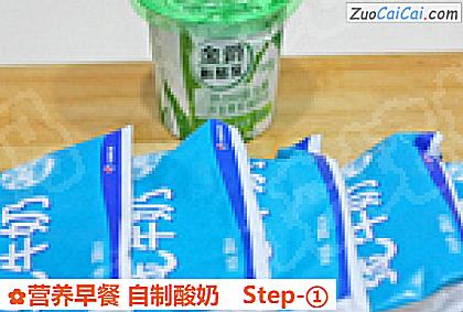 营养早餐自制酸奶做法第一步骤
