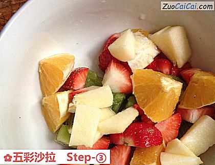 五彩沙拉做法第三步骤