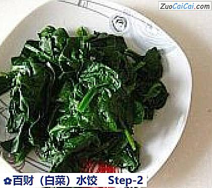 百财(白菜)水饺做法第二步骤