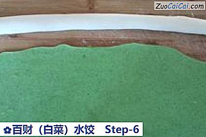 百财(白菜)水饺做法第六步骤