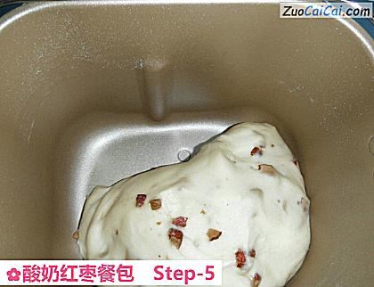酸奶红枣餐包做法第五步骤