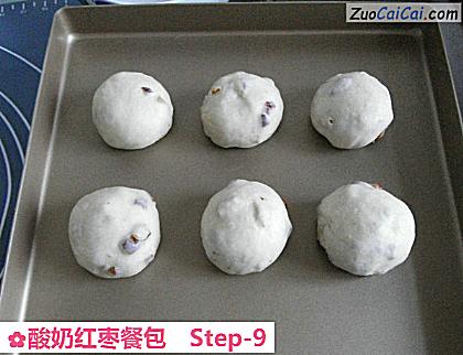 酸奶红枣餐包做法第九步骤