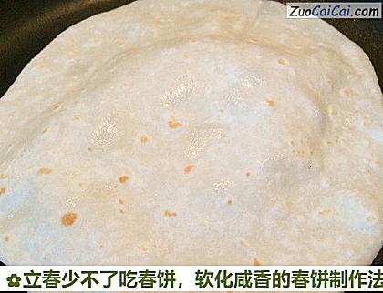 立春少不了吃春饼,软化咸香的春饼制作法做法第七步骤
