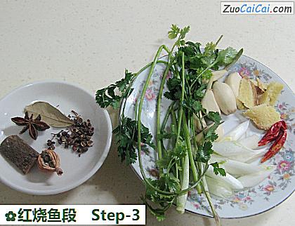 红烧鱼段做法第三步骤