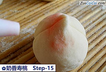 奶香寿桃做法第十五步骤