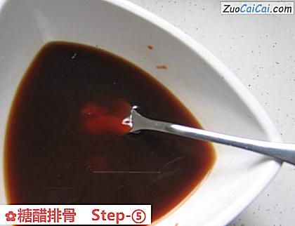 糖醋排骨做法第五步骤