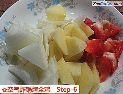 空气炸锅烤全鸡做法第六步骤