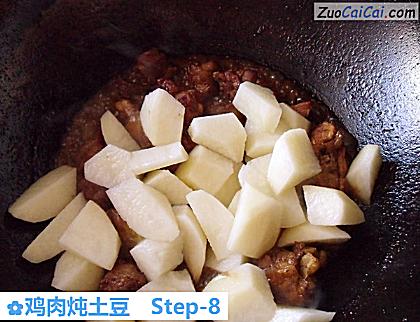 鸡肉炖土豆做法第八步骤