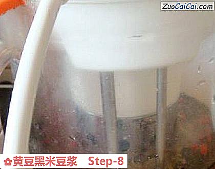 黄豆黑米豆浆做法第八步骤