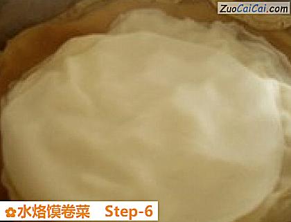水烙馍卷菜做法第六步骤