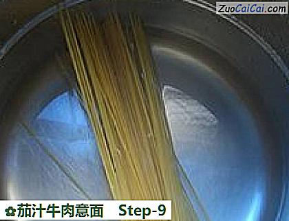 茄汁牛肉意面做法第九步骤