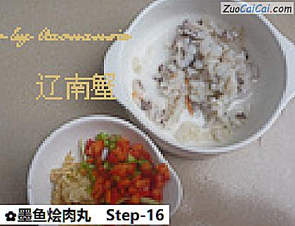 墨鱼烩肉丸做法第十六步骤