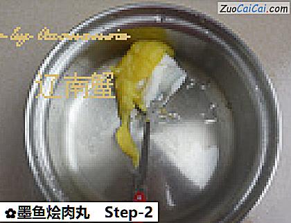 墨鱼烩肉丸做法第二步骤