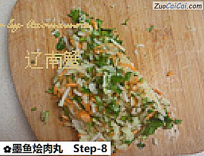 墨鱼烩肉丸做法第八步骤