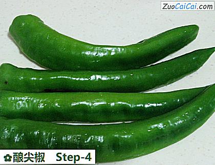 酿尖椒做法第四步骤
