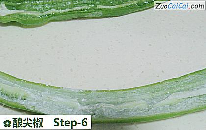 酿尖椒做法第六步骤