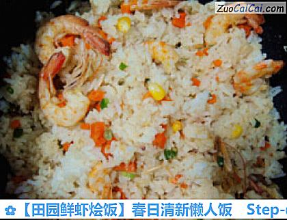 田园鲜虾烩饭做法第五步骤