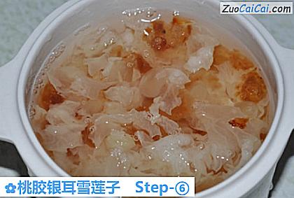 桃胶银耳雪莲子做法第六步骤