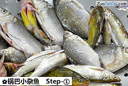 锅巴小杂鱼做法第一步骤