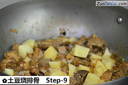 土豆烧排骨做法第九步骤