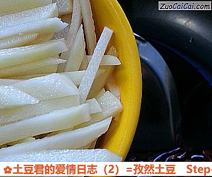 土豆君的爱情日志=孜然土豆做法第二步骤
