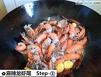 麻辣龙虾尾做法第三步骤
