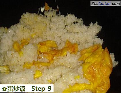 蛋炒饭做法第九步骤