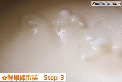 鲜果裸蛋糕做法第三步骤