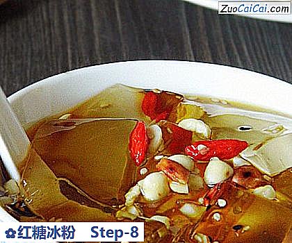 红糖冰粉成品图1
