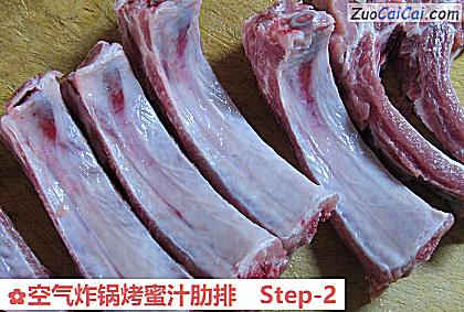 空气炸锅烤蜜汁肋排做法第二步骤