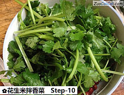 花生米拌香菜做法第十步骤