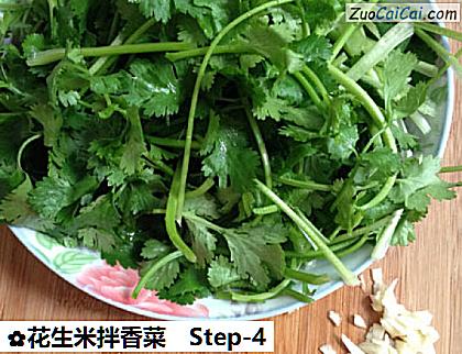 花生米拌香菜做法第四步骤