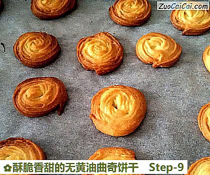 酥脆香甜的无黄油曲奇饼干做法第九步骤