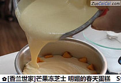 [香兰世家]芒果冻芝士明媚的春天蛋糕做法第九步骤