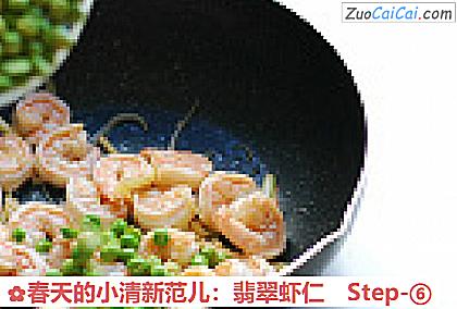 春天的小清新范儿:翡翠虾仁做法第六步骤