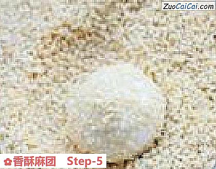 香酥麻团做法第五步骤