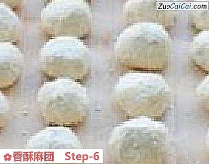 香酥麻团做法第六步骤