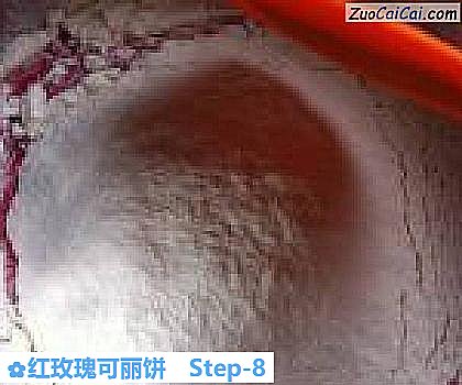 红玫瑰可丽饼做法第八步骤