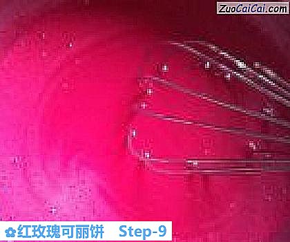 红玫瑰可丽饼做法第九步骤