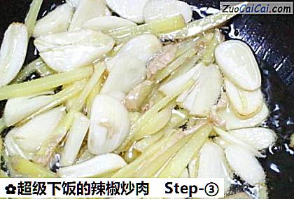 超级下饭的辣椒炒肉做法第三步骤