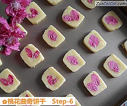 桃花曲奇饼干做法第六步骤