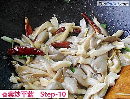 素炒平菇做法第十步骤
