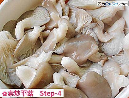 素炒平菇做法第四步骤
