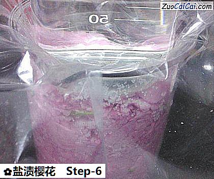 盐渍樱花做法第六步骤