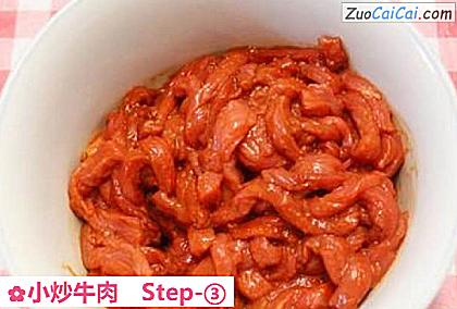 小炒牛肉做法第三步骤