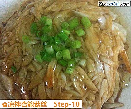 凉拌杏鲍菇丝做法第十步骤