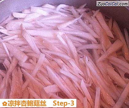 凉拌杏鲍菇丝做法第三步骤