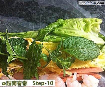 越南春卷做法第十步骤