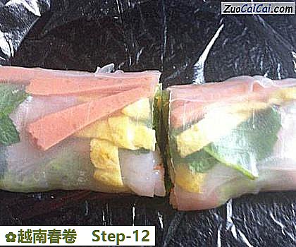 越南春卷做法第十二步骤